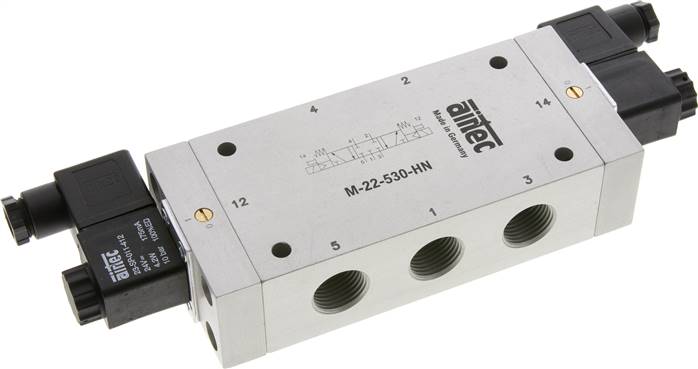 12V/DC Magnetventil, 3 Anschlüsse/2 Positionen, Schlauch- 5mm, Luft/Wasser