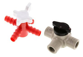 3-Wege-Kugelhähne Aus Kunststoff (nicht PVC)