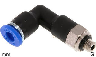 Winkel Push-In Fittings Messing Und Kunststoff G-Gewinde Männlich Lang Körper