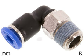 Winkel Push-In Fittings Messing Und Kunststoff R-Gewinde Männlich Kurz