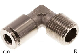 Winkel Push-In Fittings Messing R-Gewinde Männlich