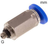 Push-In-Fittings Messing Und Kunststoff G-Gewinde Männlich