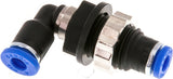 Ausgewähltes Bild der Sammlung - Elbow Bulkhead Push-In Fittings Brass And Plastic