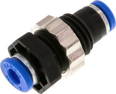 Push-In-Fittings Messing Und Kunststoff Durchgangsverschraubung (3-16mm)