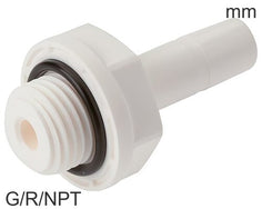Plug-In Fittings Kunststoff G/R/NPT-Gewinde Männlich Flüssigkeiten Und Lebensmittel Metrisch