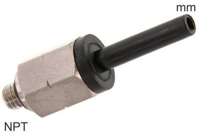 Plug-In Fittings Messing Und Kunststoff NPT-Gewinde/Metrischer Stecker Männlich