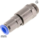 Ausgewähltes Bild der Sammlung - Drehbare Push-In Fittings Messing Und Kunststoff G-Gewinde Männlich Zwei Kugellager