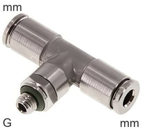 Push-In T-Stücke Edelstahl G-Gewinde Männlich Drehbar