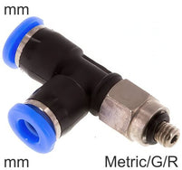 Push-In T-Stücke Messing- Und Kunststoff-Außengewinde L-Form (3-6mm)
