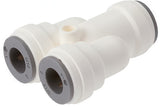 Ausgewähltes Bild der Sammlung - Push-In Y Fittings Plastic Liquids And Food Inch