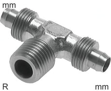 Push-On T-Stücke Edelstahl R-Gewinde Männliche T-Form Ohne Mutter