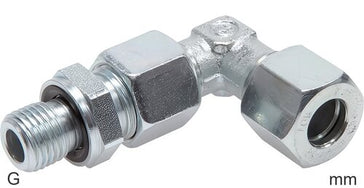 Kompressions-Winkelfittings Edelstahl G-Gewinde Männlich Verstellbar