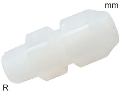 Klemmringverschraubungen Kunststoff PVDF R-Gewinde Männlich