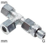 Ausgewähltes Bild der Sammlung - Kompressions-T-Stücke Edelstahl G-Gewinde Männlich L-Form Verstellbar