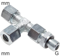 Kompressions-T-Stücke Edelstahl G-Gewinde Männlich L-Form Verstellbar