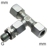 Ausgewähltes Bild der Sammlung - Kompressions-T-Stücke Edelstahl G-Gewinde Männlich T-Form Verstellbar
