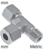 Ausgewähltes Bild der Sammlung - Kompressions-T-Stücke Edelstahl Metrische Gewinde Männlich L-Form