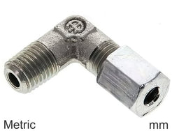 Schneidring Winkelfittings Stahl / Edelstahl Metrische Gewinde Männlich