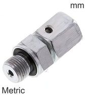 Schneidring Fittings Stahl / Edelstahl Metrische Gewinde Männlich Verstellbar Mit Dichtkegel Und O-Ring