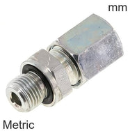 Schneidring Fittings Stahl / Edelstahl Metrische Gewinde Männlich Mit Elastomerdichtung