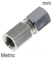 Schneidring Fittings Stahl / Edelstahl Metrische Gewinde Weiblich