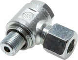 Ausgewähltes Bild der Sammlung - Elbow Swivel Joints Cutting Ring With Metric Male Threads And O-Ring Non-Choking