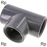 Ausgewähltes Bild der Sammlung - T-Stücke PVC Rp-Gewinde Weiblich PN16