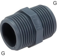 Doppelnippel Kunststoff PP G-Gewinde PN10
