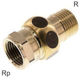 Ausgewähltes Bild der Sammlung - Threaded Extensions Brass / Cast Iron / Stainless Steel R/Rp-Threads With Flat Seal PN25