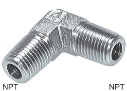 Winkelanschlüsse 90 Grad Stahl NPT-Gewinde Männlich PN420