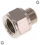 Gewindeverlängerungen Messing / Edelstahl G-Gewinde PN40