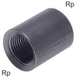 Ausgewähltes Bild der Sammlung - Muffenfitting Edelstahl Rp-Gewinde EN 10241/DIN 2986 PN40