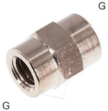 Ausgewähltes Bild der Sammlung - Muffenfittings Messing / Aluminium / Edelstahl G-Gewinde Mit Sechskant PN40