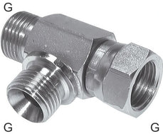 T-Stücke Stahl / Edelstahl G-Gewinde Männlich/Weiblich Mit 60 Grad Schlauchkonus L-Form PN475
