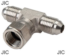 T-Stücke Stahl / Edelstahl JIC-Gewinde Männlich/Weiblich T-Form PN350
