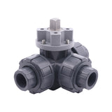 Ausgewähltes Bild der Sammlung - 3-Way PVC Ball Valves (ISO-Top)