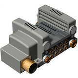 Ausgewähltes Bild der Sammlung - SMC Basis Montierter Verteiler Plug-in Mehrfachsteckverbinder Magnetventile VV5QC21-M 2000