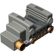 SMC Basis Montierter Verteiler Plug-in Mehrfachsteckverbinder Magnetventile VV5QC21-M 2000
