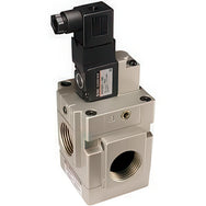 SMC 3/2-Way In-Line Solenoid Pilot Poppet Valves VG342