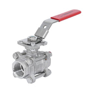 TamesonPRO 1121 2-Way Stainless Steel Ball Valves 3-Piece ISO 5211