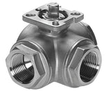 Ausgewähltes Bild der Sammlung - 3-Way Stainless Ball Valves With ISO-Top