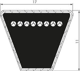 Ausgewähltes Bild der Sammlung - B 17x11 Mm Klassische Zöllige Keilriemen DIN 2215