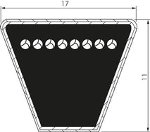 B 17x11 Mm Klassische Zöllige Keilriemen DIN 2215