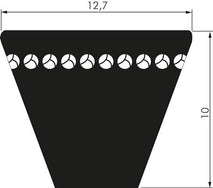 XPA 12,7x10 Mm Gezahnte Metrische Keilriemen DIN 7753