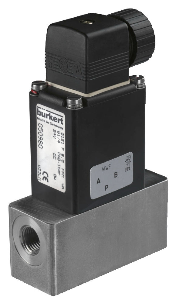 Solenoid Valve G1/4'' NC Stainless Steel FKM -2bar/0-29psi 48VAC 0121 47811