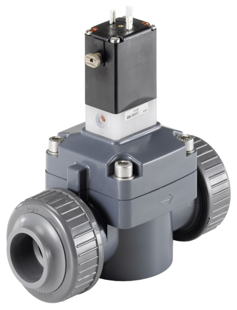 Magnetventil 25mm Verklebte Hülsen NC Kunststoff FKM 0.5-6bar/7-87psi 24VDC 142 42008