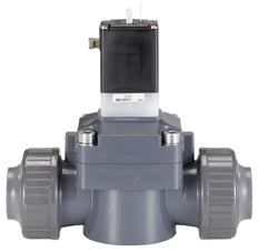Solenoid Valve 32mm Glued Sleeves NC Plastic EPDM 0.5-6bar/7-87psi 230VAC 142 42126