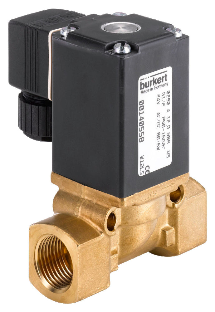 Solenoid Valve G1/2'' NC Brass FKM -16bar/0-232psi 230VAC 290 254393