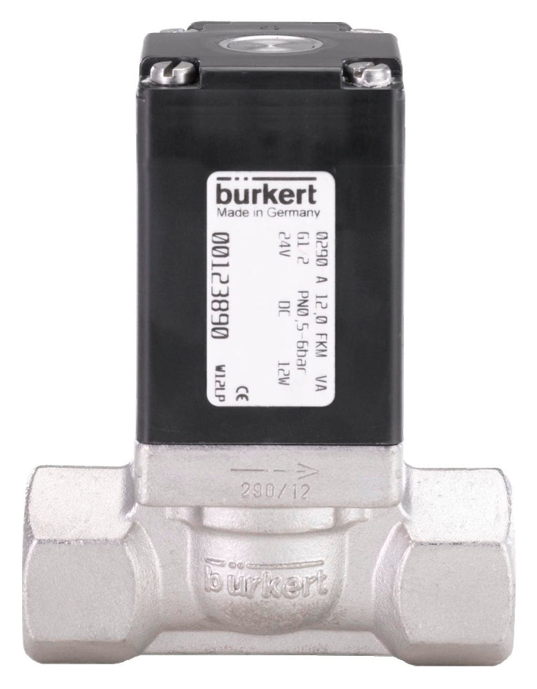 Magnetventil G1'' NC Edelstahl FKM 0-16bar/232psi 24VAC/DC Vakuum Sauerstoff Fett/Ölfrei 290 167045