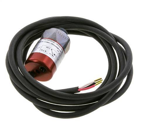 20 to 50bar SPDT Steel Pressure Switch G1/4'' 250VAC 3-wire Cable 2m